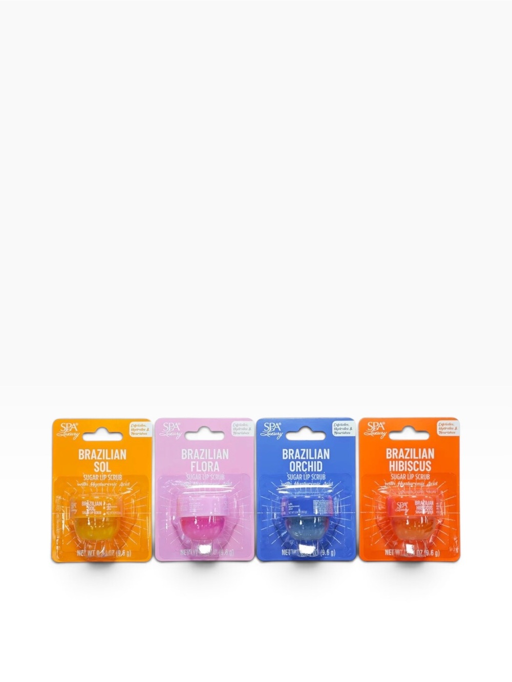 SPA Luxury Brazilian Sugar Lip Scrub- Set of 4